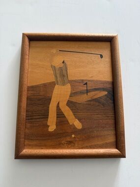 Creative Woods Hudson River Inlay Marquetry Golf Wall Art by Jeff Nelson